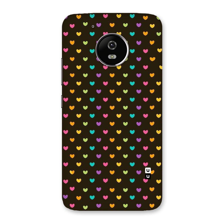 Rainbow Hearts Back Case for Moto G5