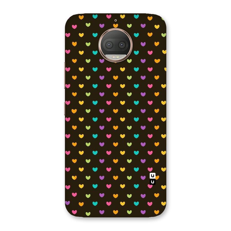 Rainbow Hearts Back Case for Moto G5s Plus