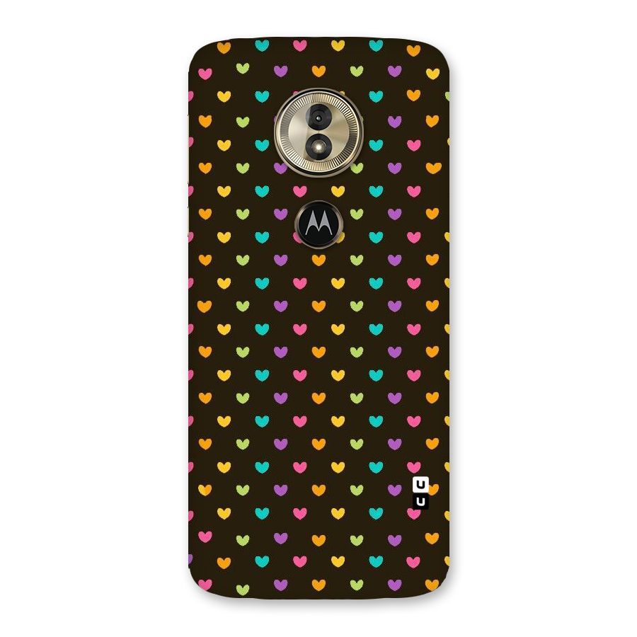 Rainbow Hearts Back Case for Moto G6 Play