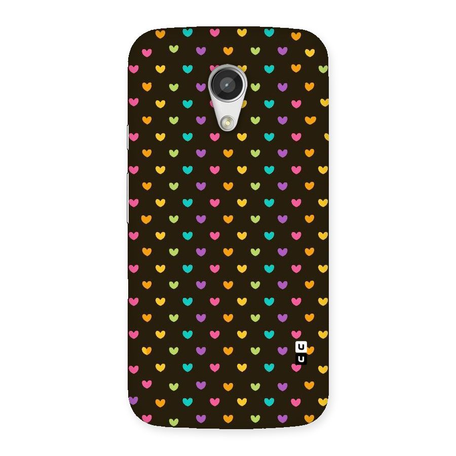 Rainbow Hearts Back Case for Moto G 2nd Gen