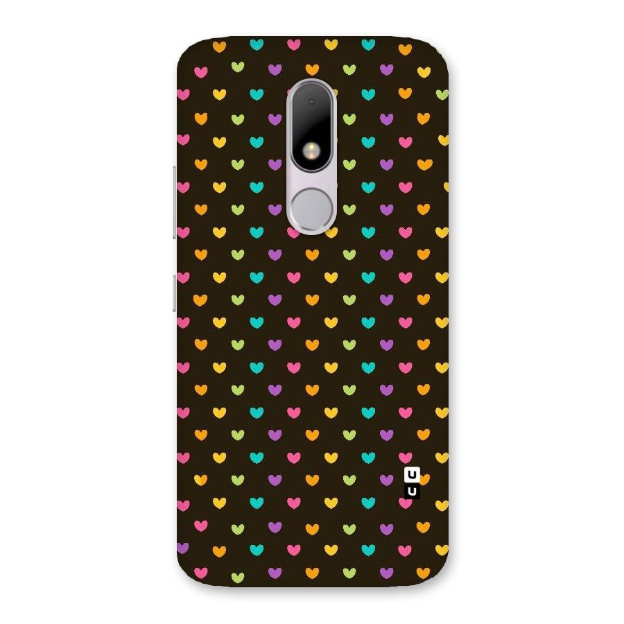 Rainbow Hearts Back Case for Moto M