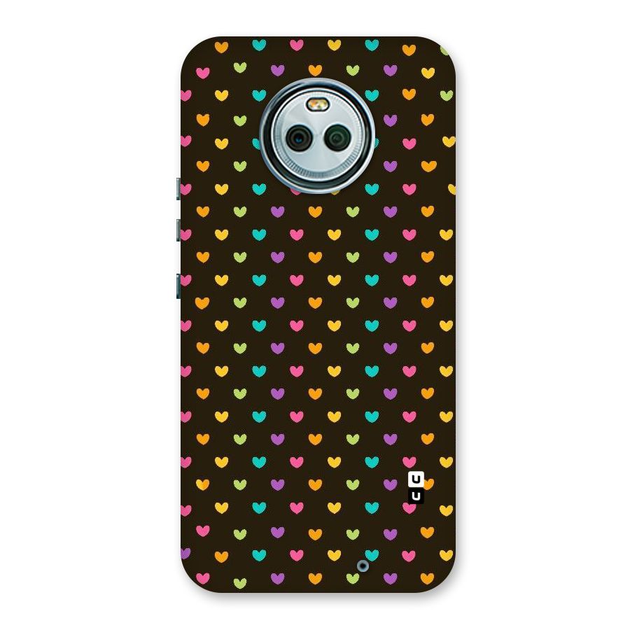 Rainbow Hearts Back Case for Moto X4