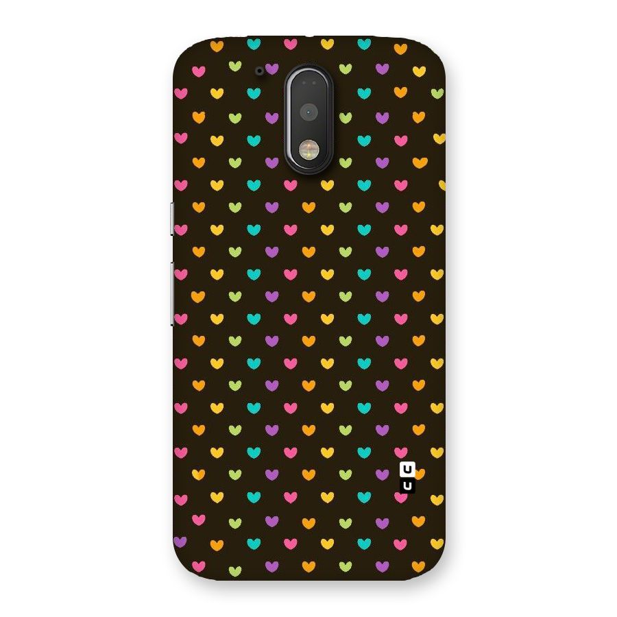 Rainbow Hearts Back Case for Motorola Moto G4 Plus