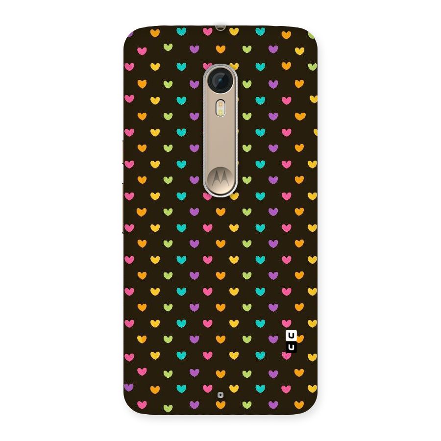 Rainbow Hearts Back Case for Motorola Moto X Style