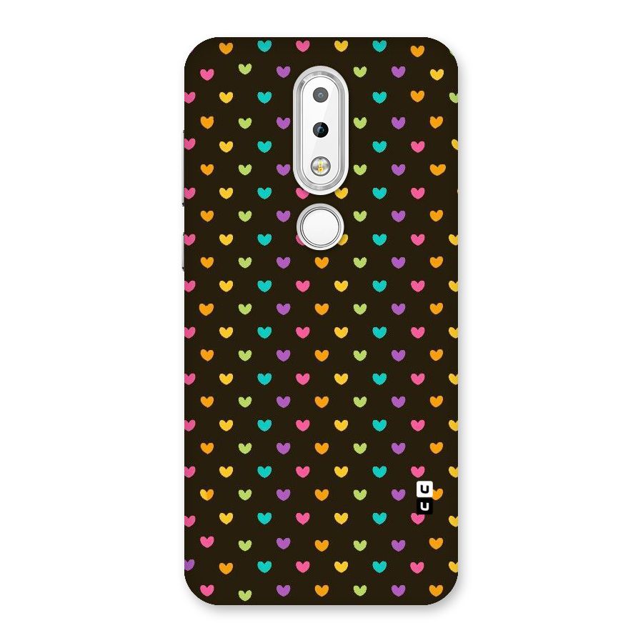 Rainbow Hearts Back Case for Nokia 6.1 Plus