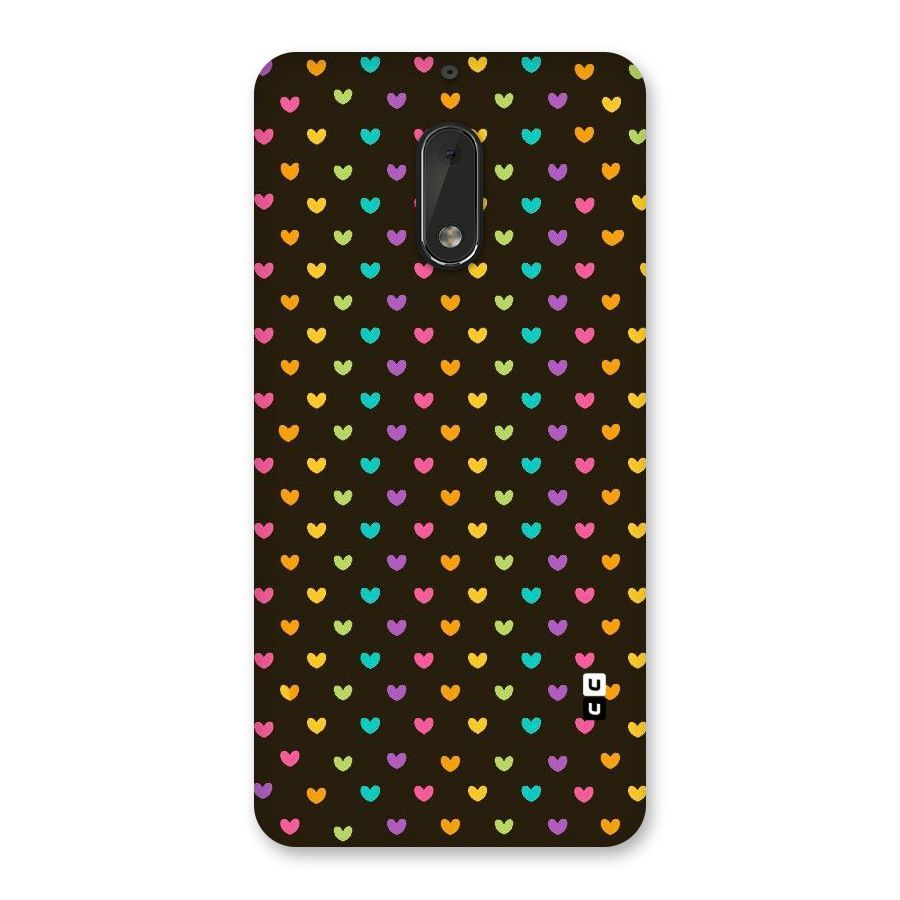 Rainbow Hearts Back Case for Nokia 6