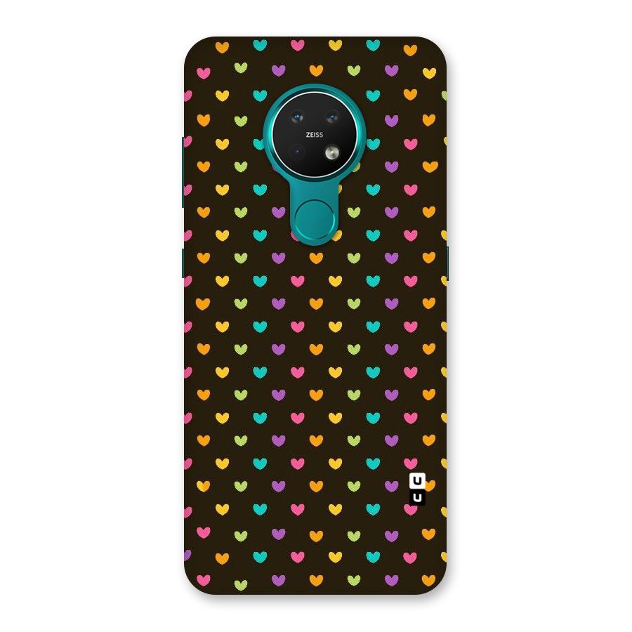 Rainbow Hearts Back Case for Nokia 7.2