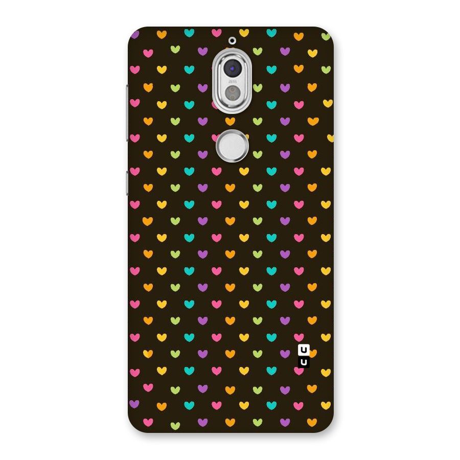 Rainbow Hearts Back Case for Nokia 7