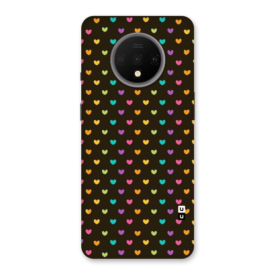 Rainbow Hearts Back Case for OnePlus 7T