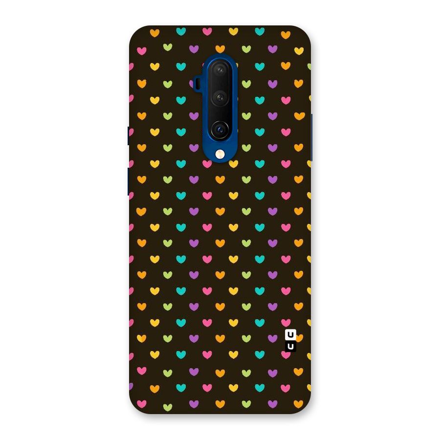 Rainbow Hearts Back Case for OnePlus 7T Pro