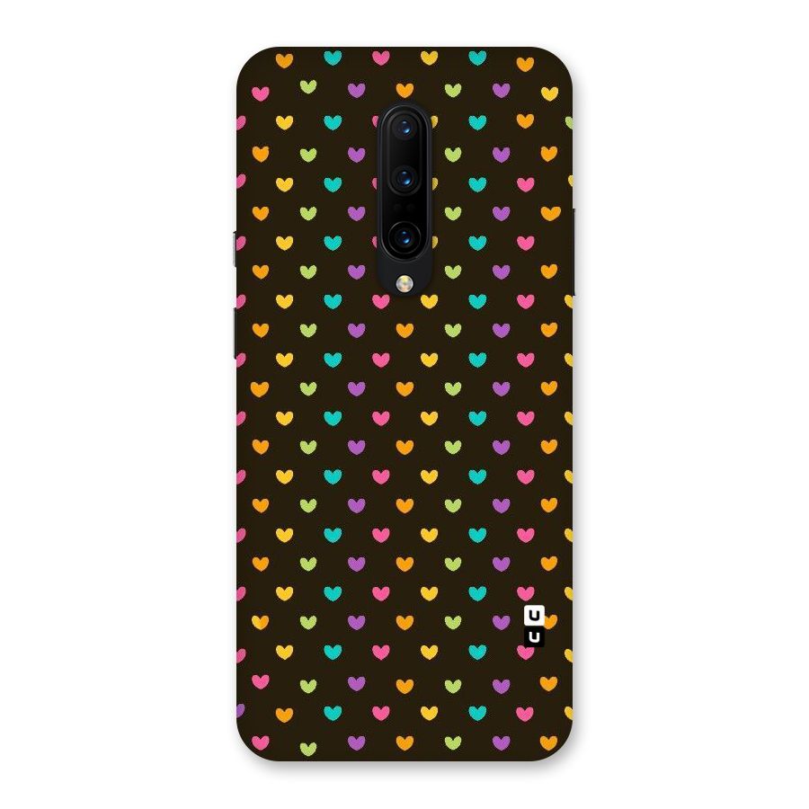 Rainbow Hearts Back Case for OnePlus 7 Pro