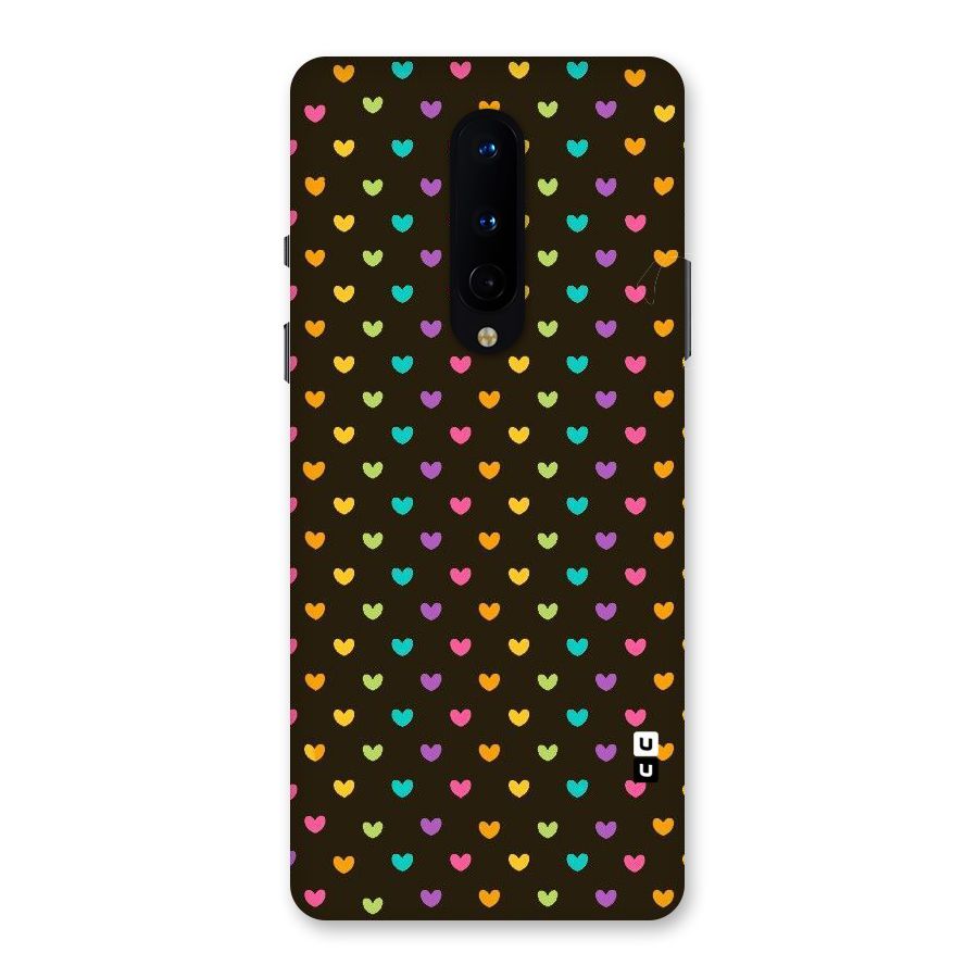 Rainbow Hearts Back Case for OnePlus 8