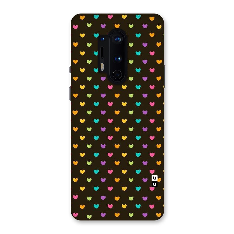 Rainbow Hearts Back Case for OnePlus 8 Pro