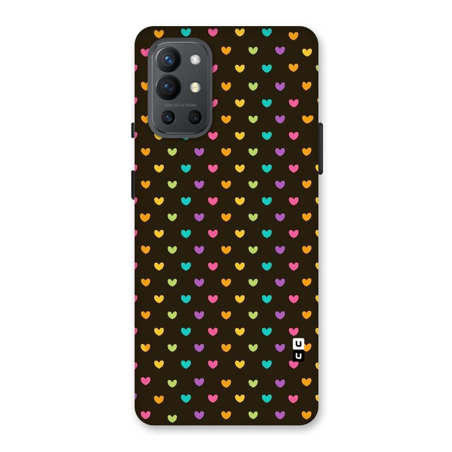 Rainbow Hearts Back Case for OnePlus 9R