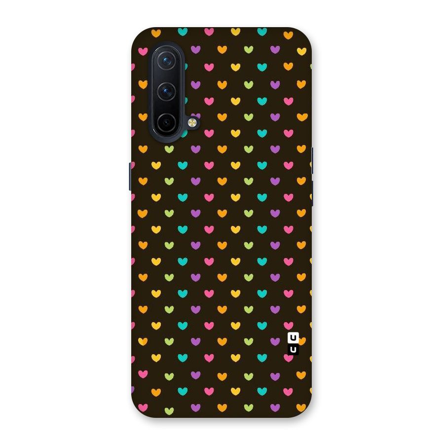 Rainbow Hearts Back Case for OnePlus Nord CE 5G