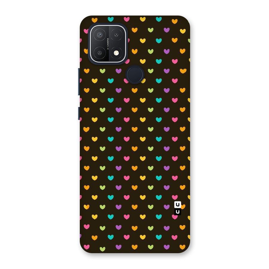 Rainbow Hearts Back Case for Oppo A15s