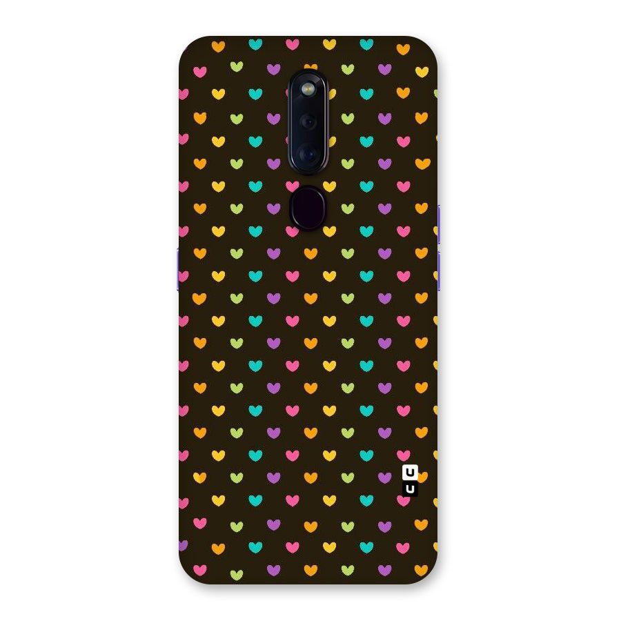 Rainbow Hearts Back Case for Oppo F11 Pro