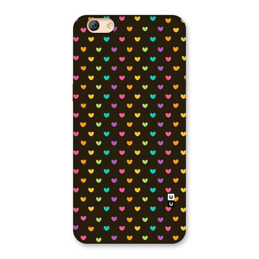 Rainbow Hearts Back Case for Oppo F3 Plus