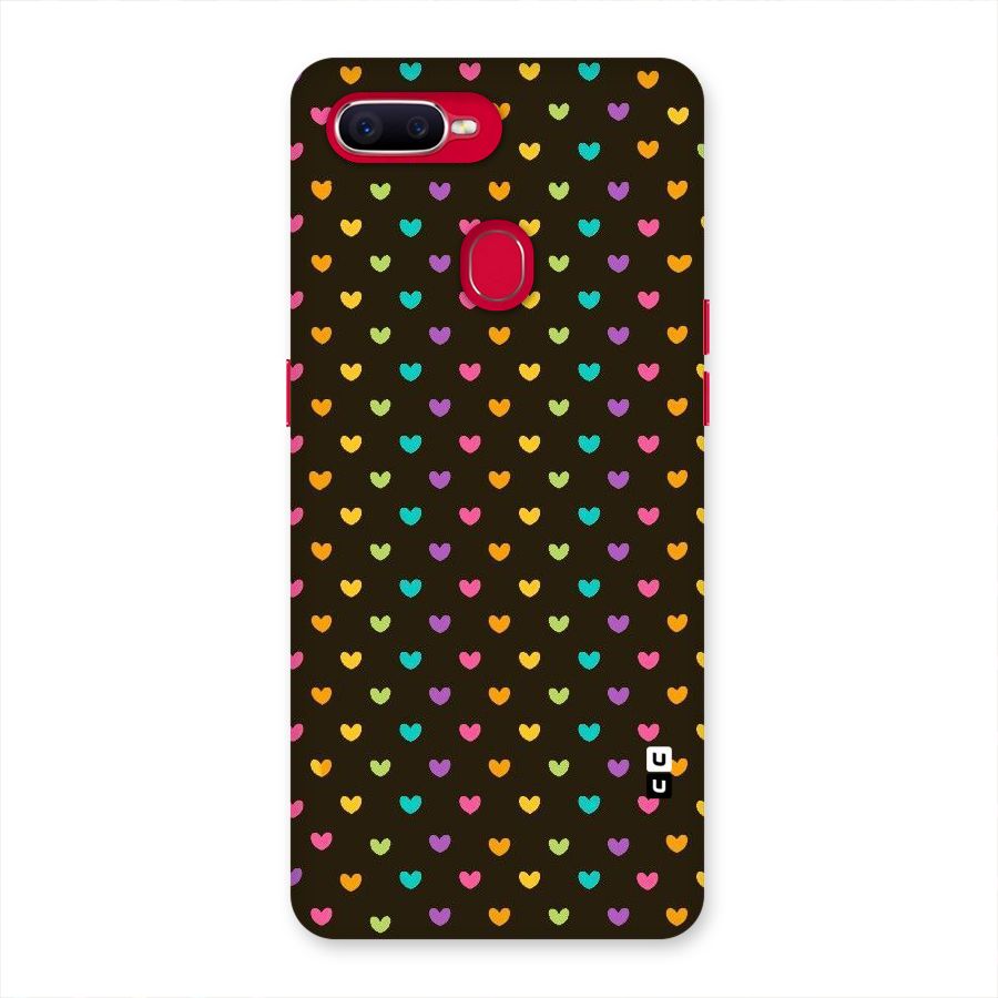Rainbow Hearts Back Case for Oppo F9 Pro