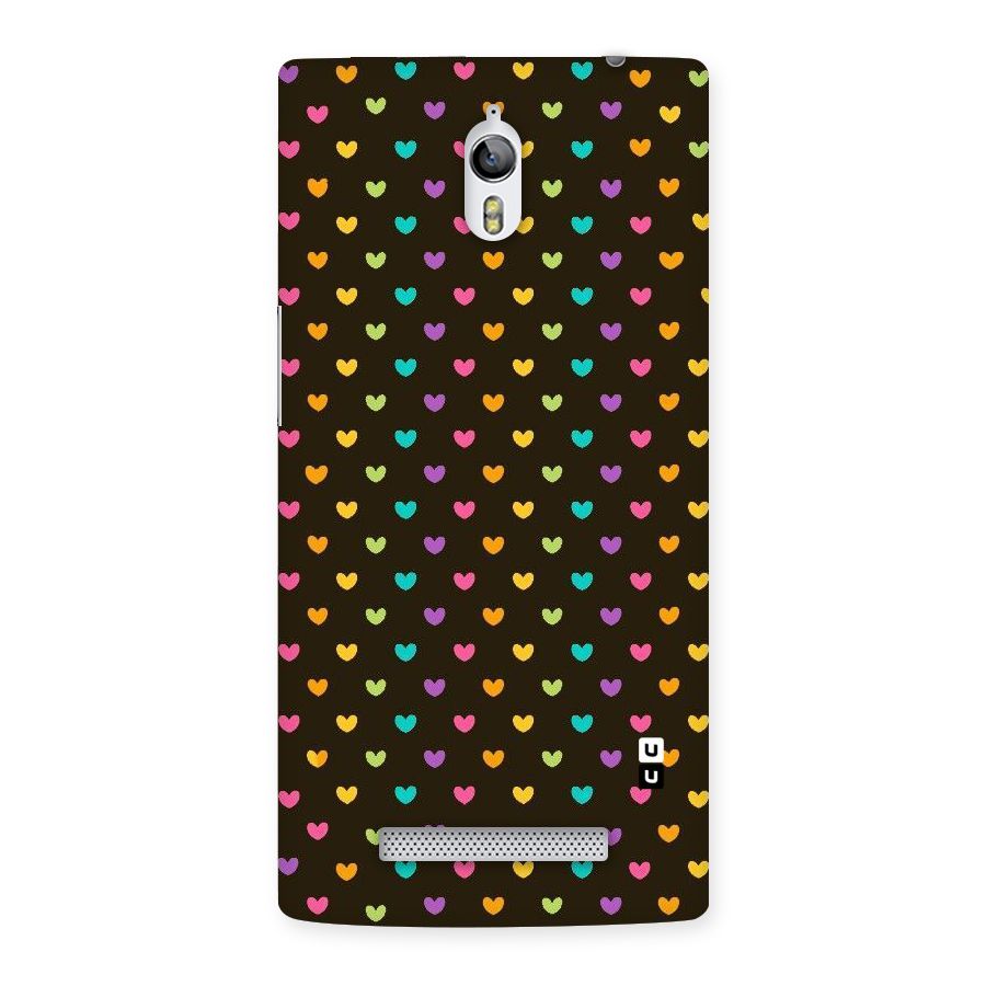 Rainbow Hearts Back Case for Oppo Find 7