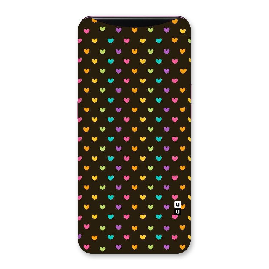 Rainbow Hearts Back Case for Oppo Find X