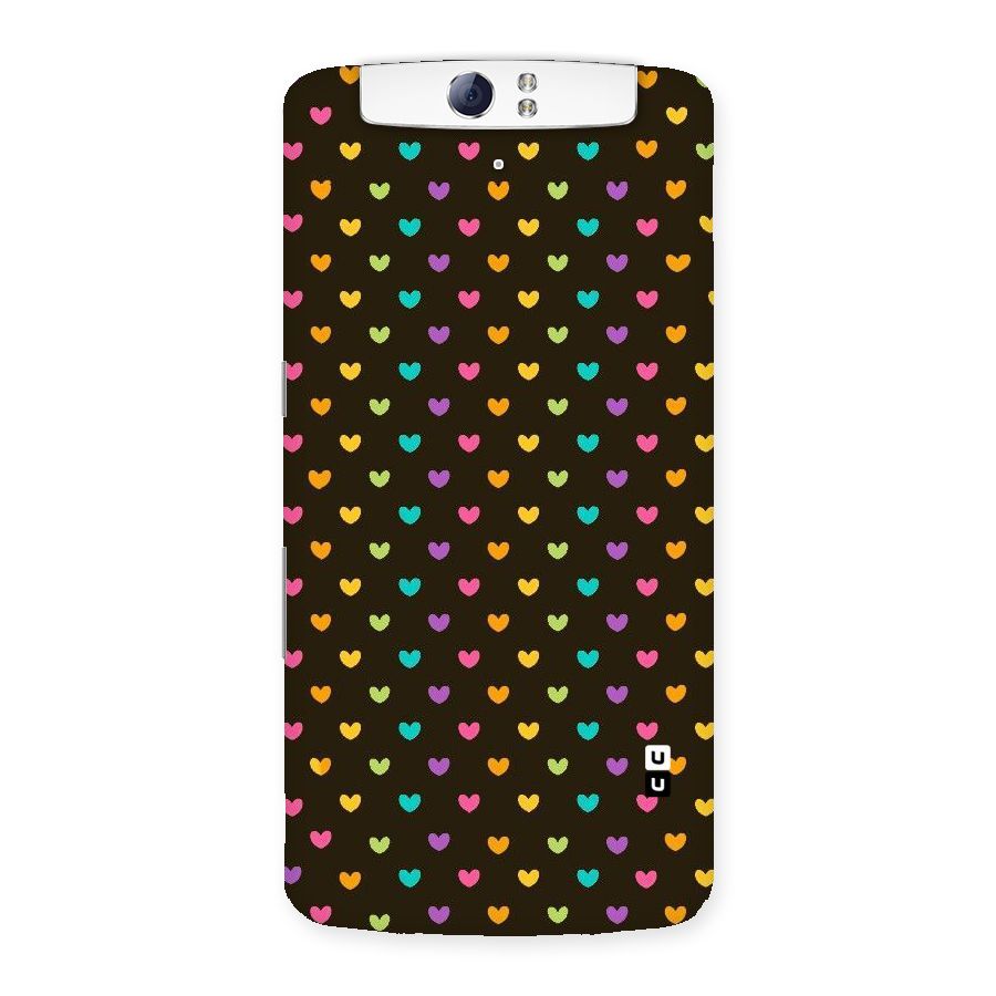 Rainbow Hearts Back Case for Oppo N1