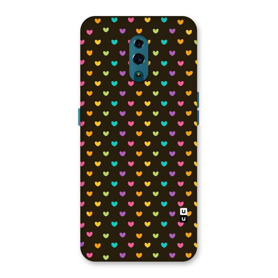 Rainbow Hearts Back Case for Oppo Reno