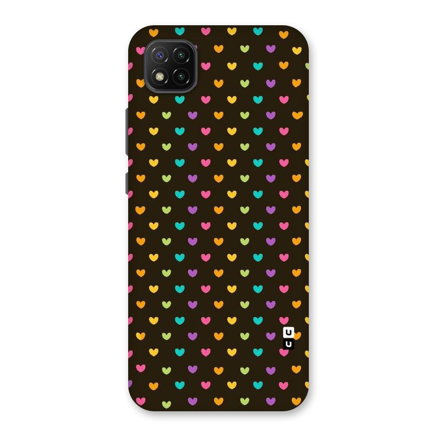 Rainbow Hearts Back Case for Poco C3