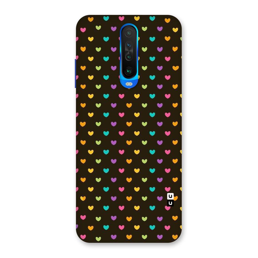 Rainbow Hearts Back Case for Poco X2