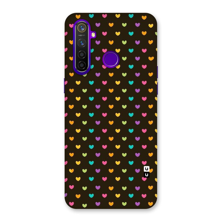 Rainbow Hearts Back Case for Realme 5 Pro