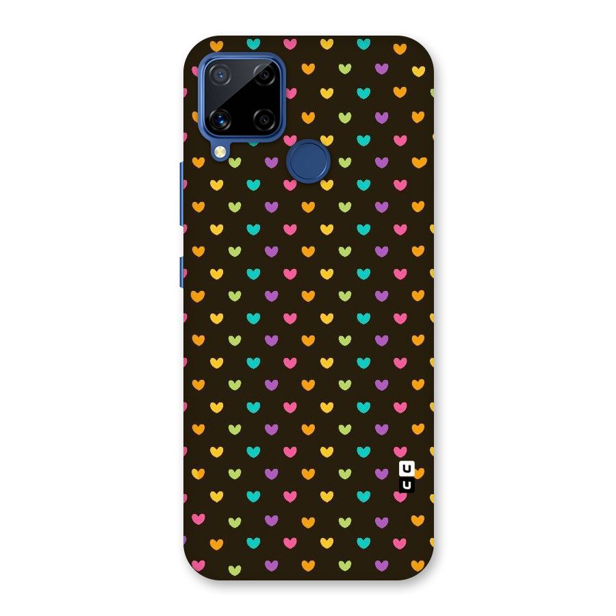 Rainbow Hearts Back Case for Realme C15