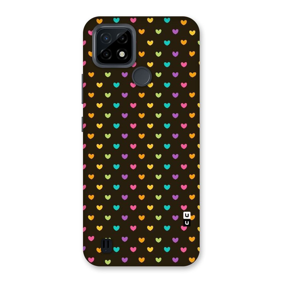 Rainbow Hearts Back Case for Realme C21