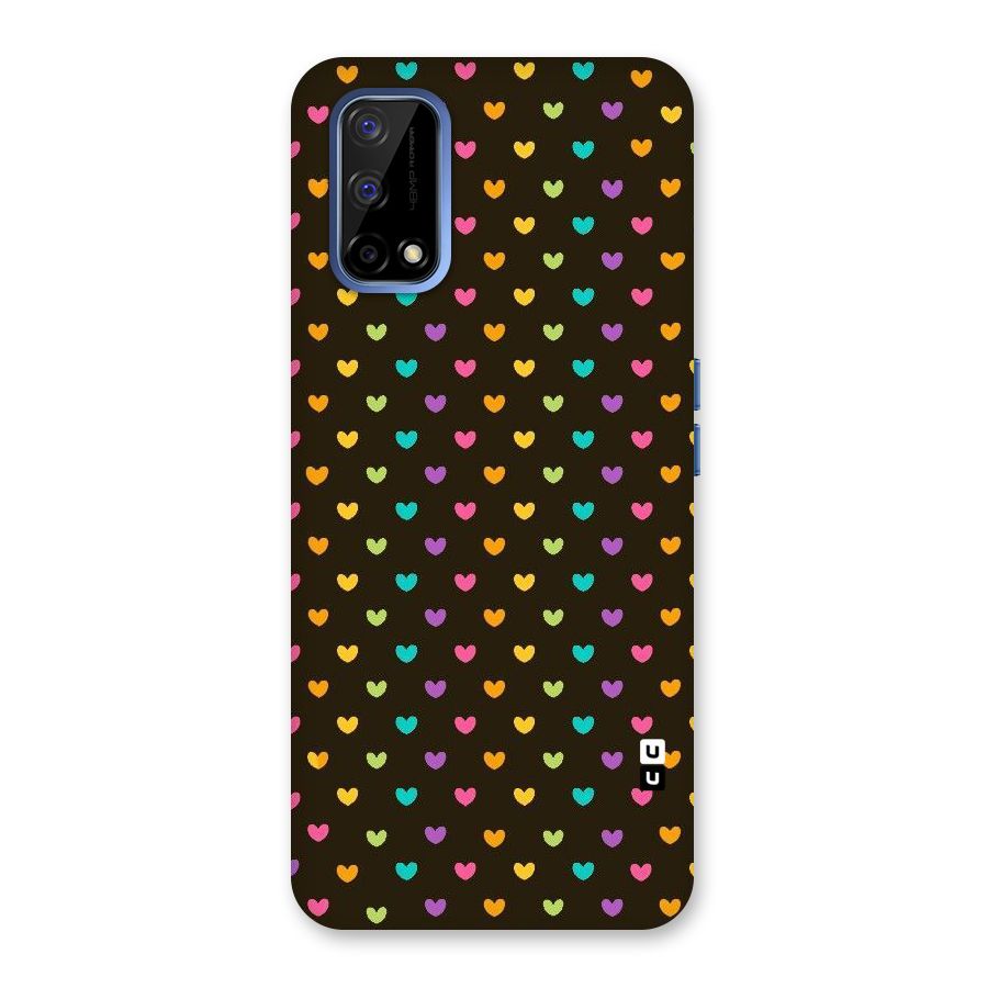 Rainbow Hearts Back Case for Realme Narzo 30 Pro
