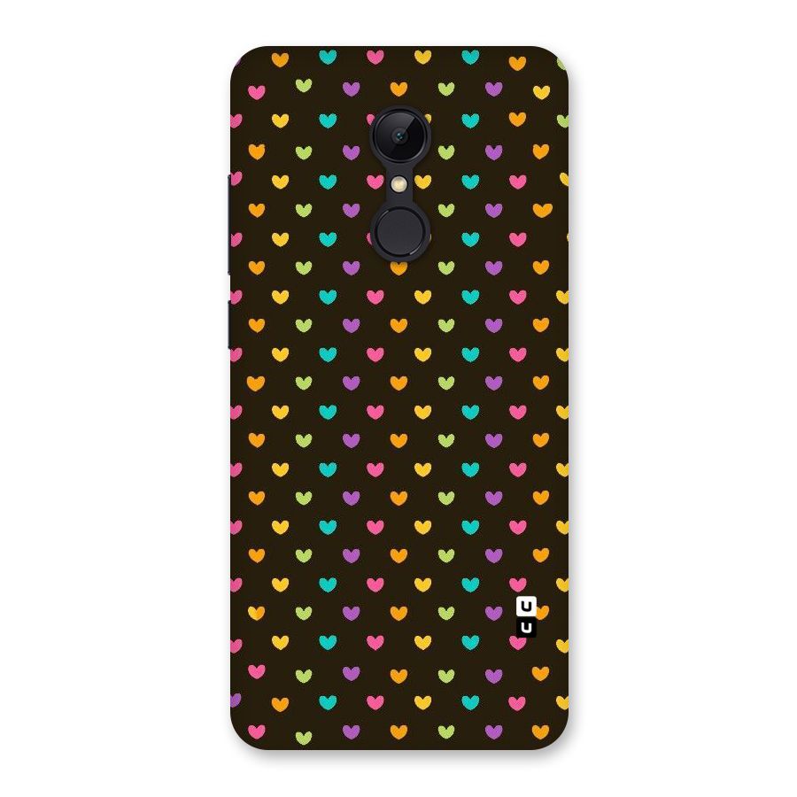 Rainbow Hearts Back Case for Redmi 5