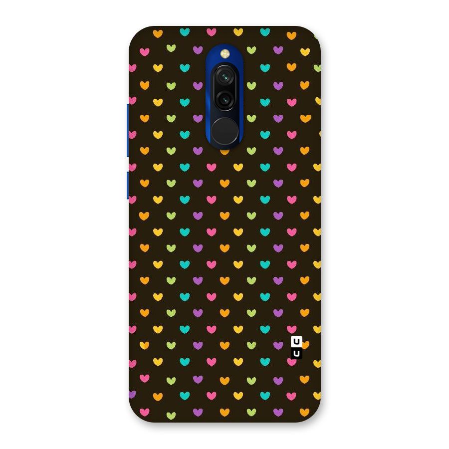 Rainbow Hearts Back Case for Redmi 8