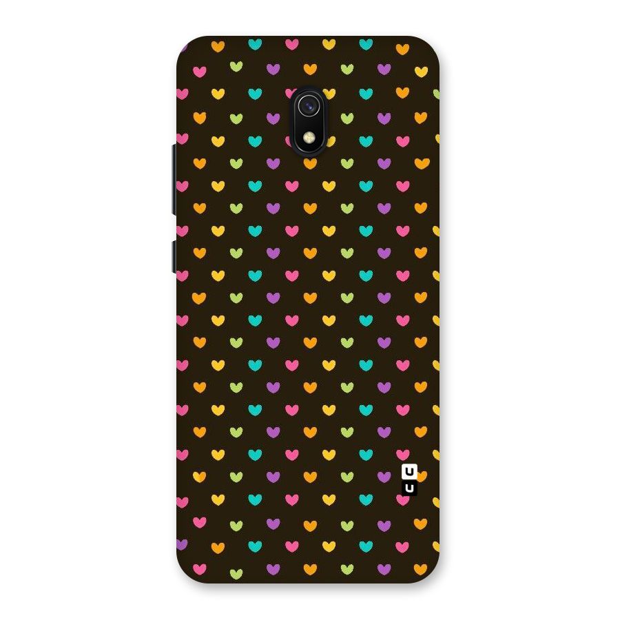 Rainbow Hearts Back Case for Redmi 8A