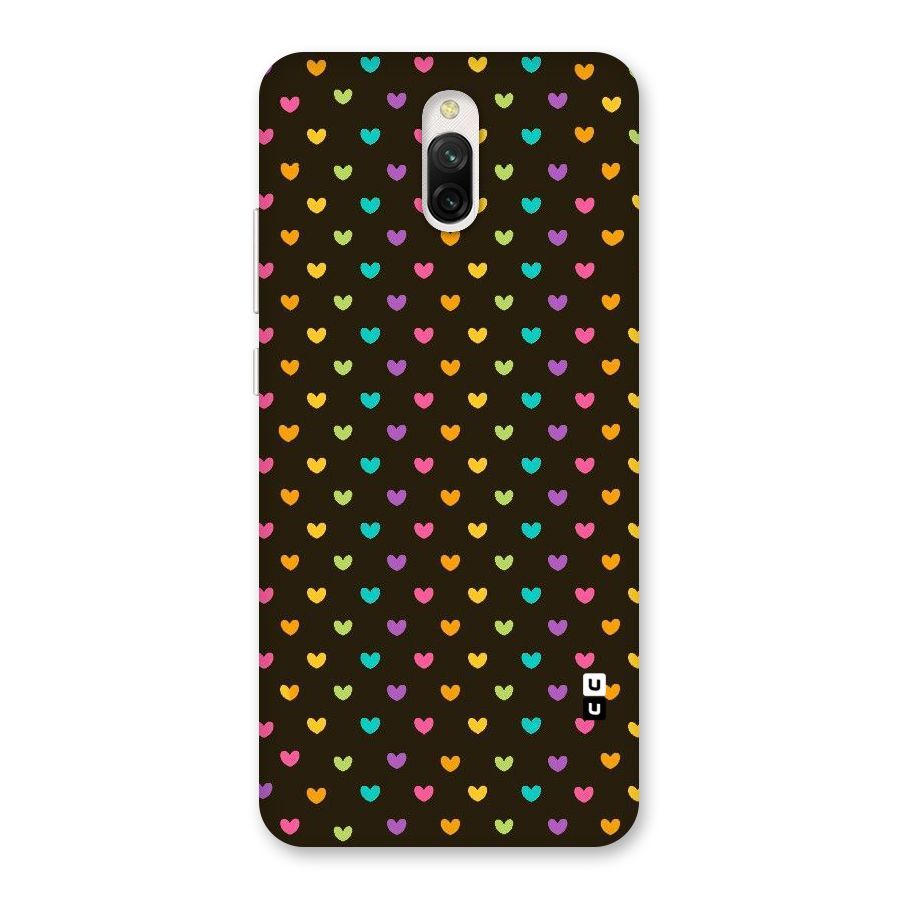 Rainbow Hearts Back Case for Redmi 8A Dual