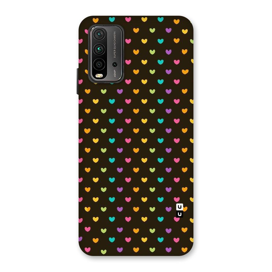 Rainbow Hearts Back Case for Redmi 9 Power