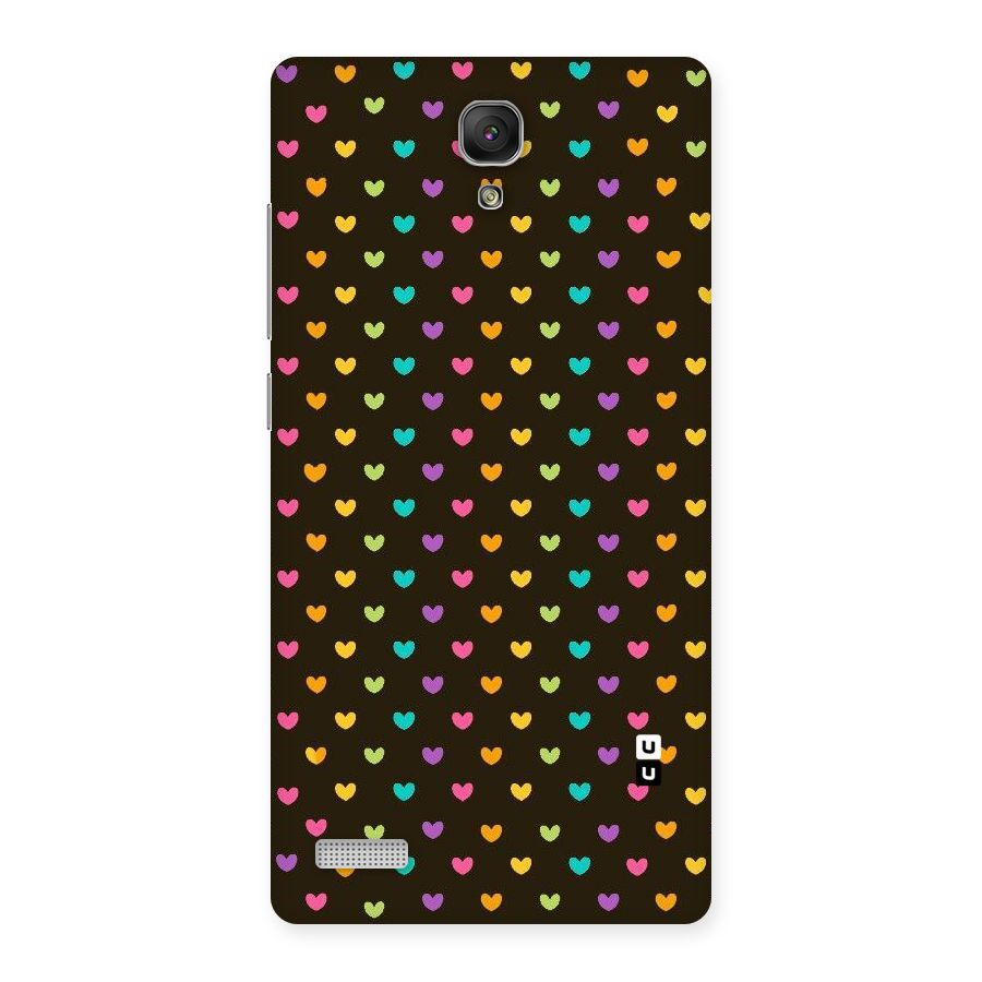 Rainbow Hearts Back Case for Redmi Note