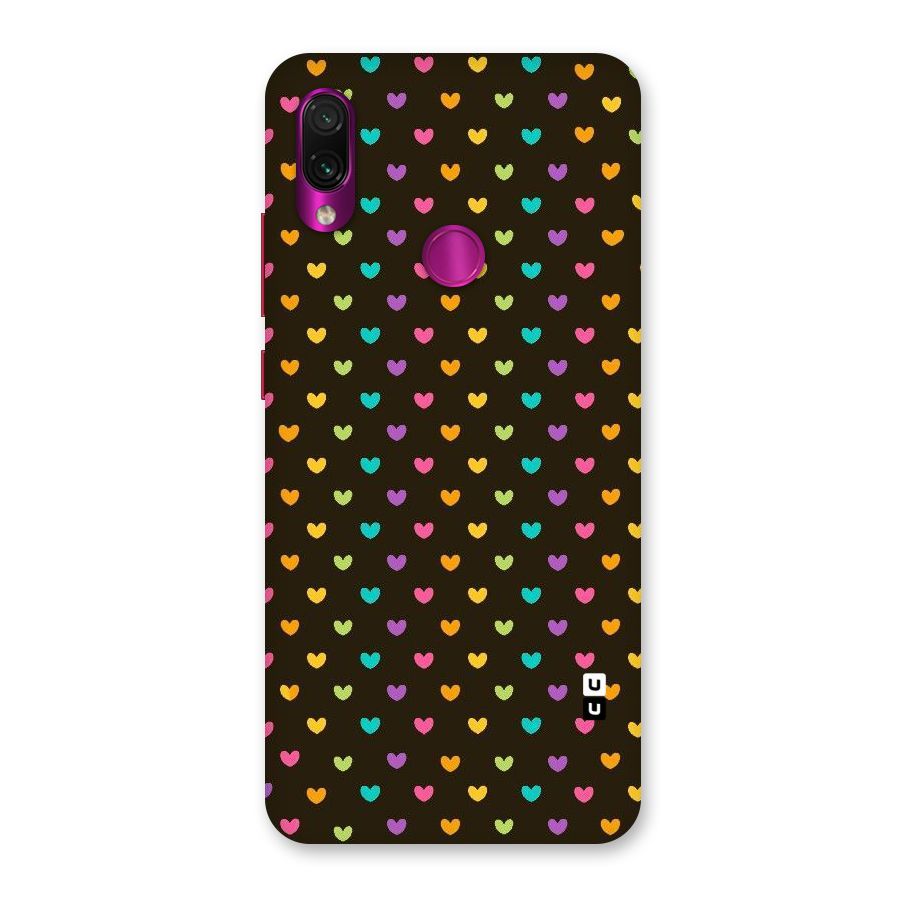 Rainbow Hearts Back Case for Redmi Note 7 Pro