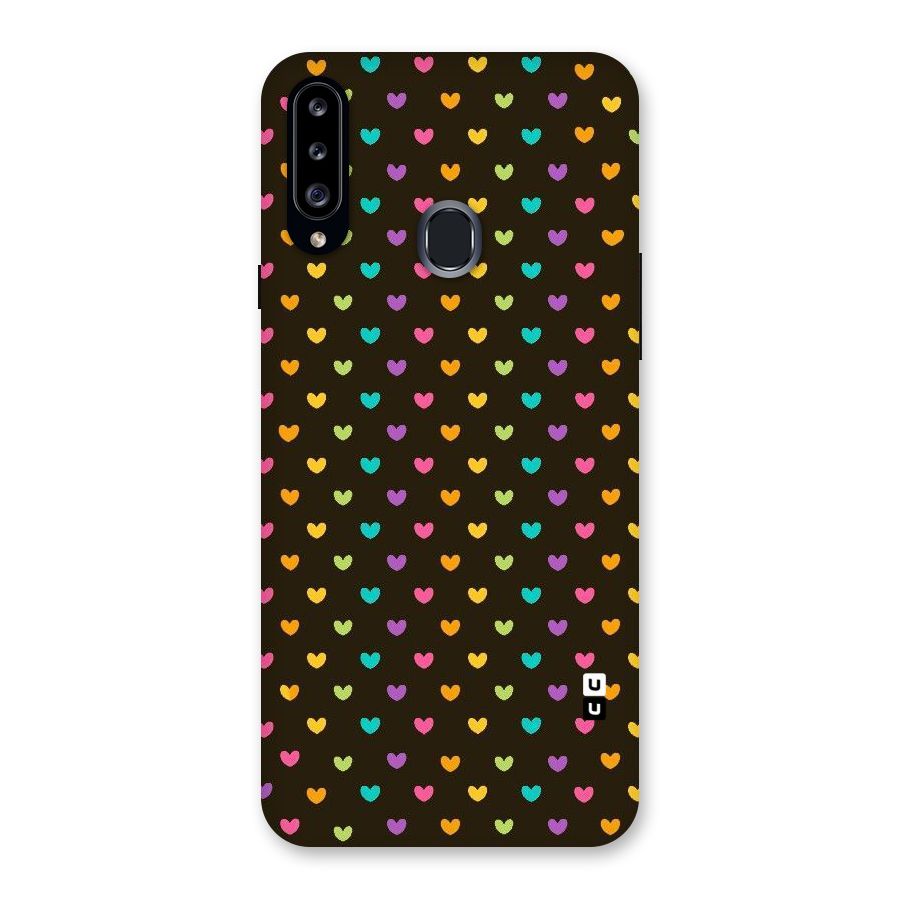 Rainbow Hearts Back Case for Samsung Galaxy A20s