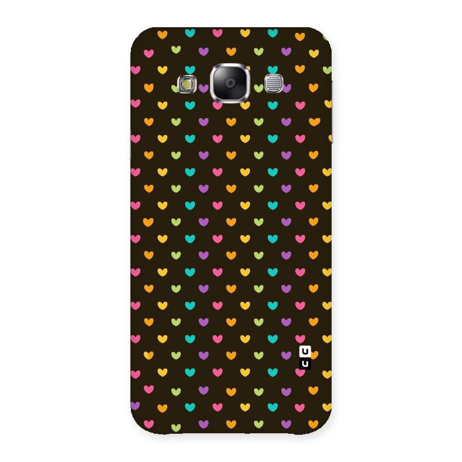 Rainbow Hearts Back Case for Samsung Galaxy E5