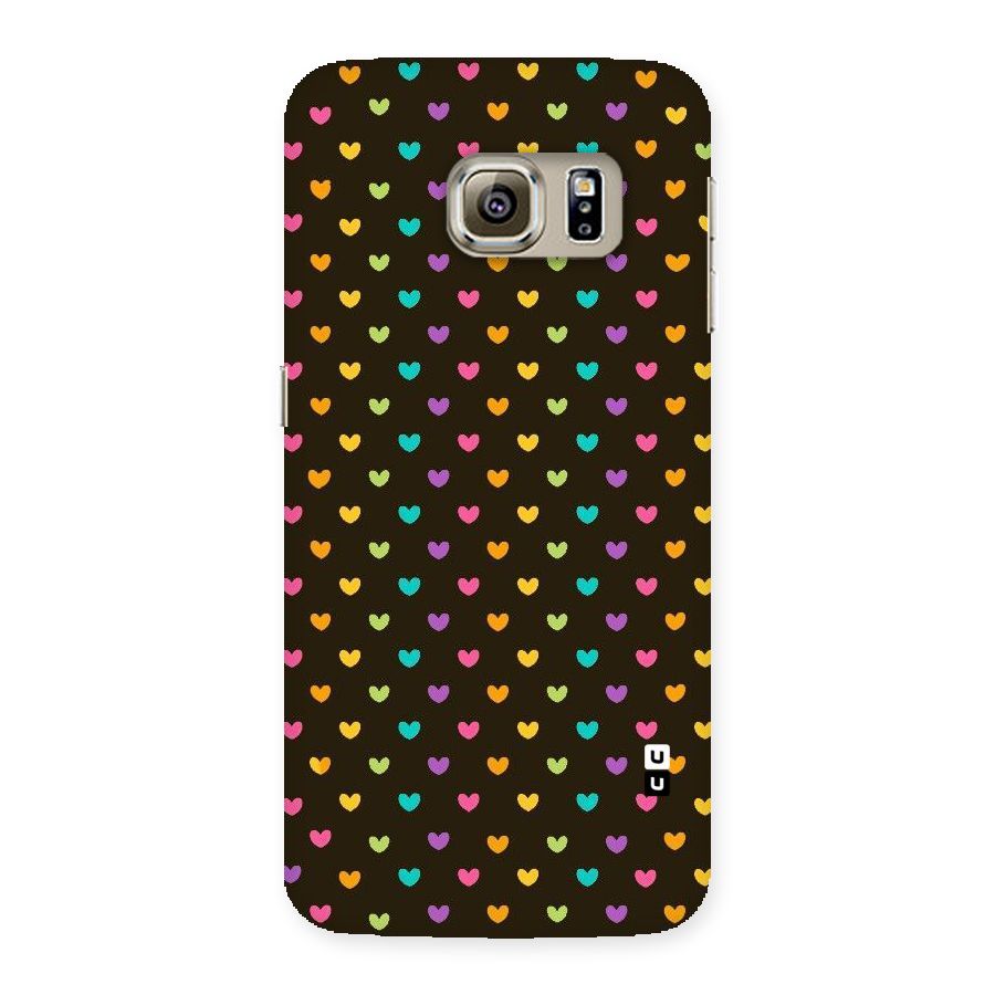 Rainbow Hearts Back Case for Samsung Galaxy S6 Edge