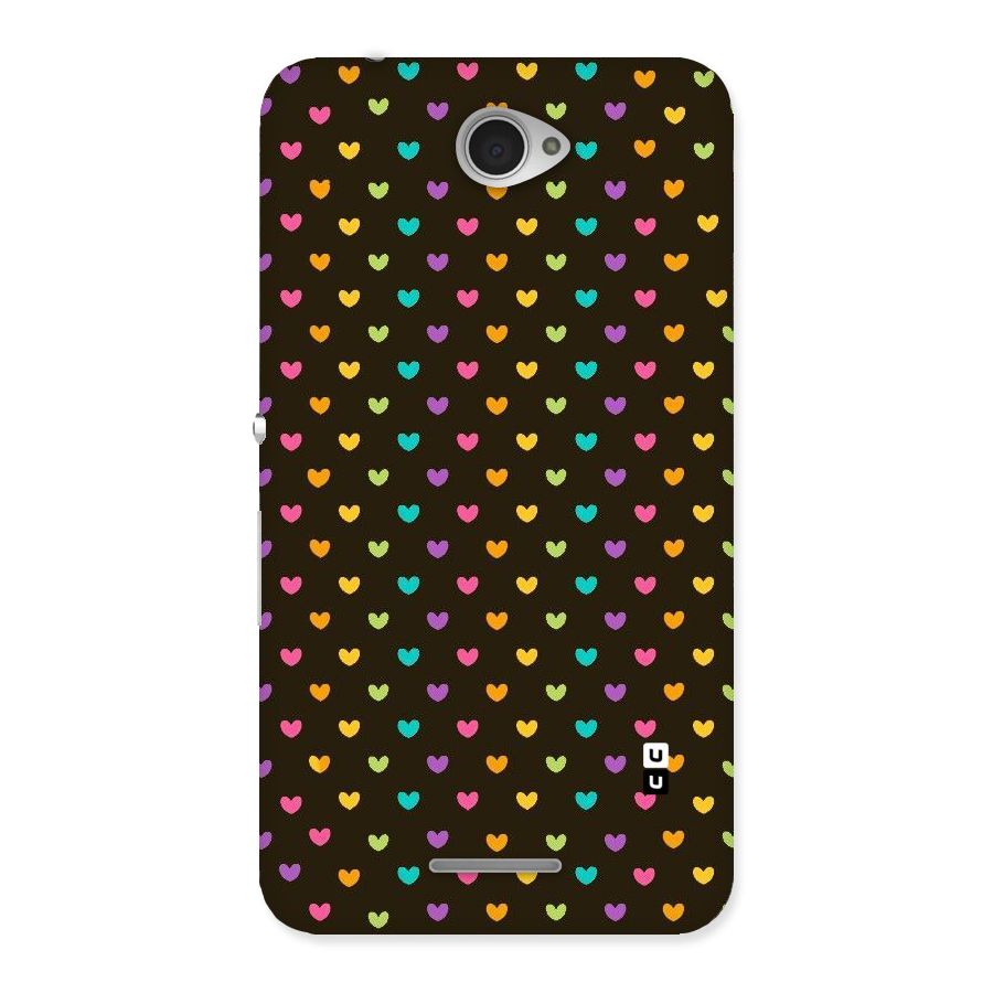 Rainbow Hearts Back Case for Sony Xperia E4