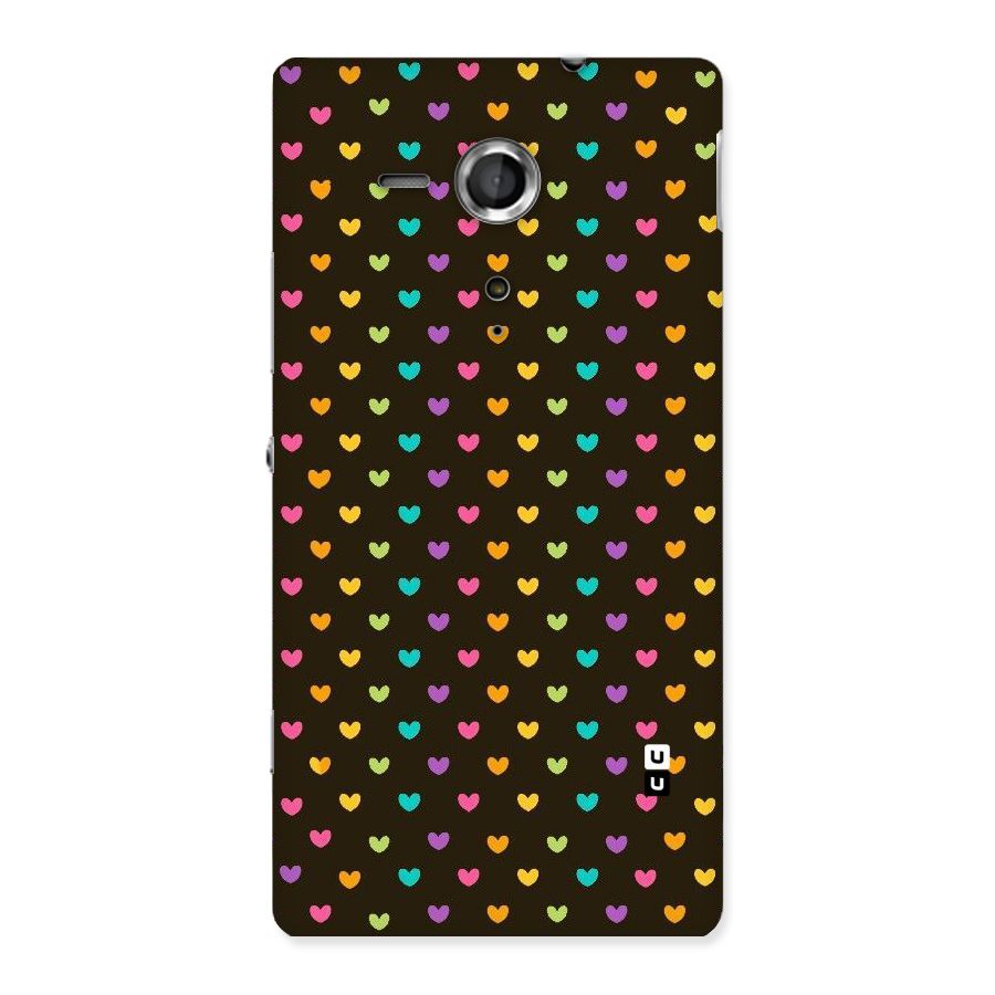 Rainbow Hearts Back Case for Sony Xperia SP