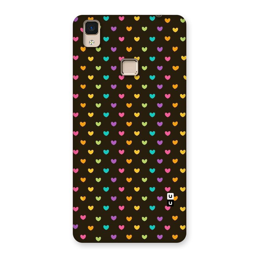 Rainbow Hearts Back Case for V3 Max