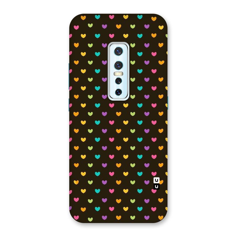 Rainbow Hearts Back Case for Vivo V17 Pro