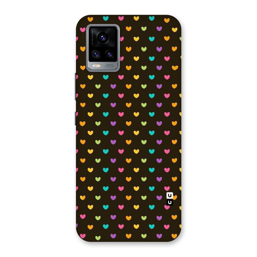 Rainbow Hearts Back Case for Vivo V20