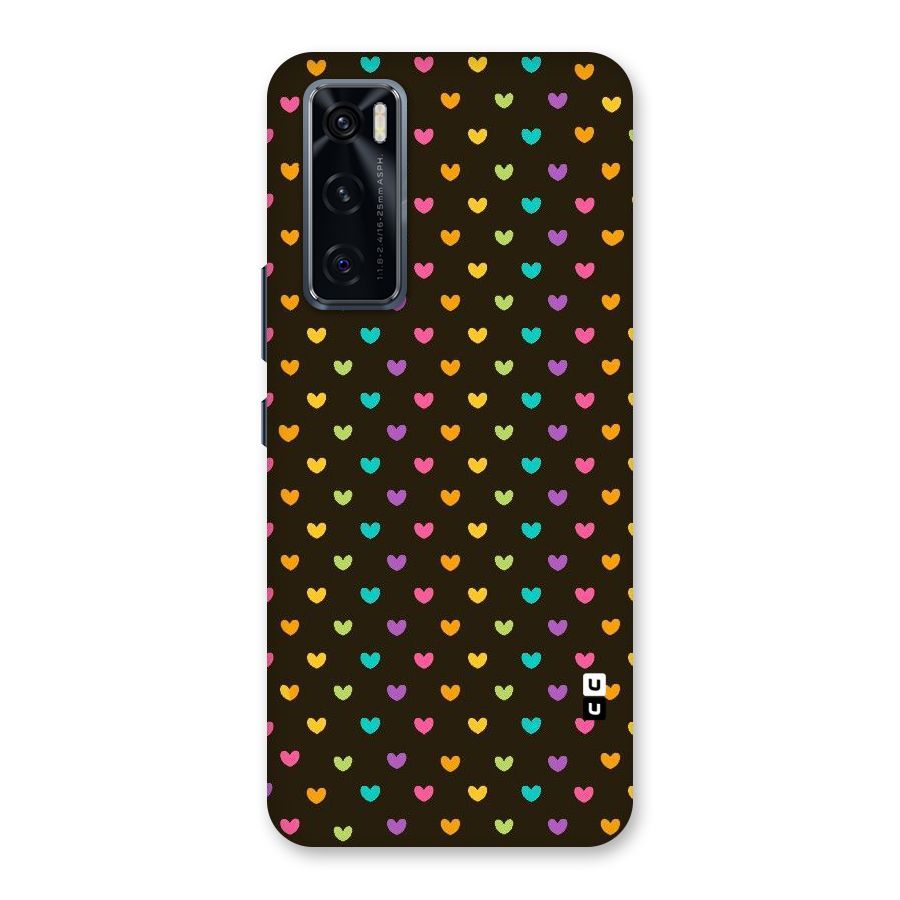 Rainbow Hearts Back Case for Vivo V20 SE