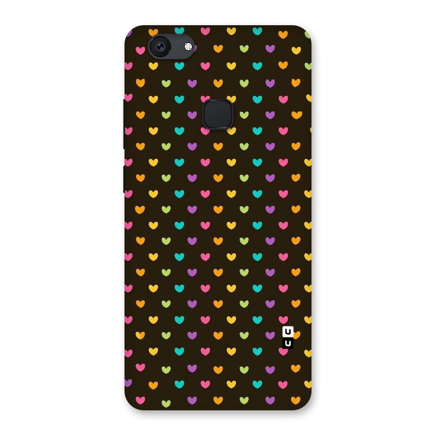Rainbow Hearts Back Case for Vivo V7 Plus